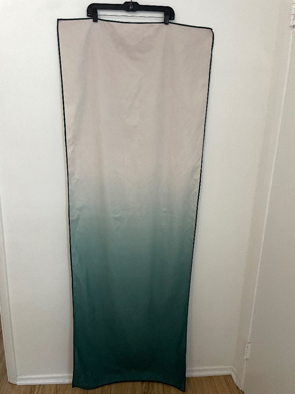 Manduka eQua Yoga Mat Towel, Green White Ombre 26 x 72"